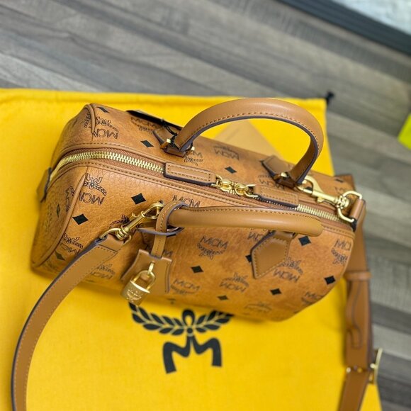 MCM EIla Visetos New Small Boston Bag - Picture 7 of 9